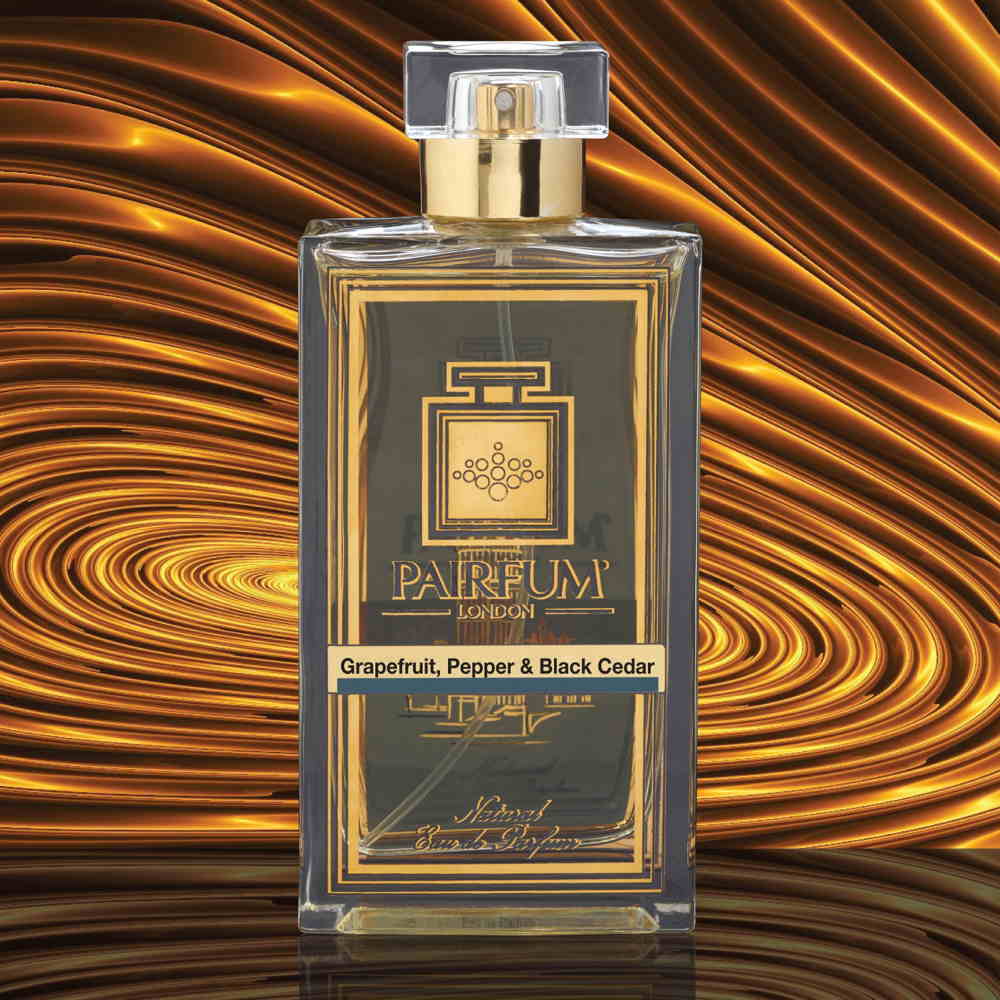 Eau De Parfum Bottle Grapefruit Pepper Black Cedar Noir Liquid