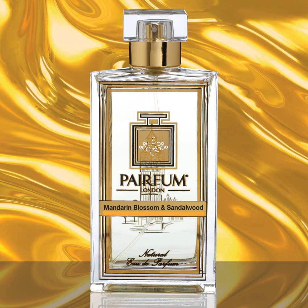Eau De Parfum Bottle Mandarin Blossom Sandalwood Pure Liquid