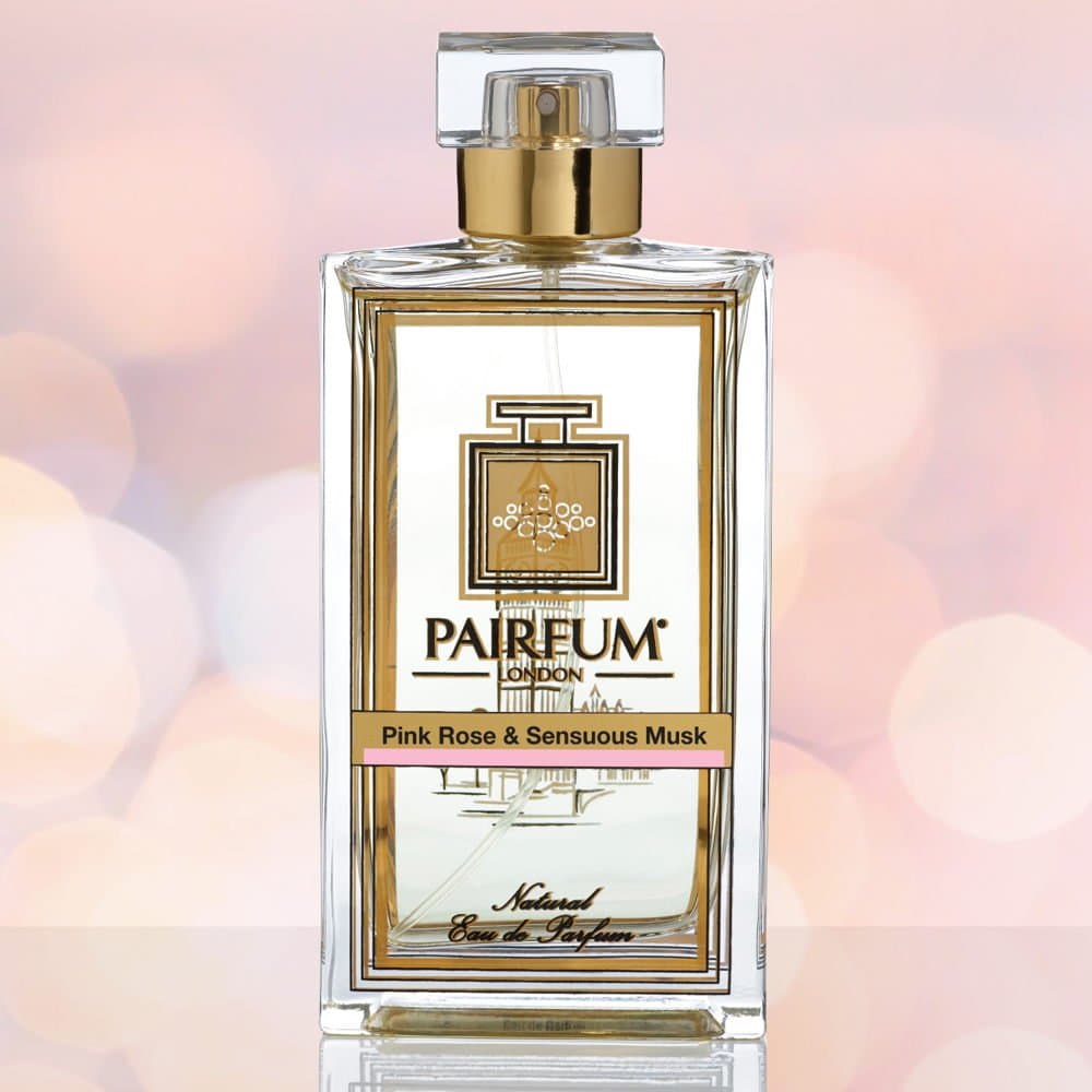 Eau De Parfum Bottle Pink Rose Sensuous Musk Pure