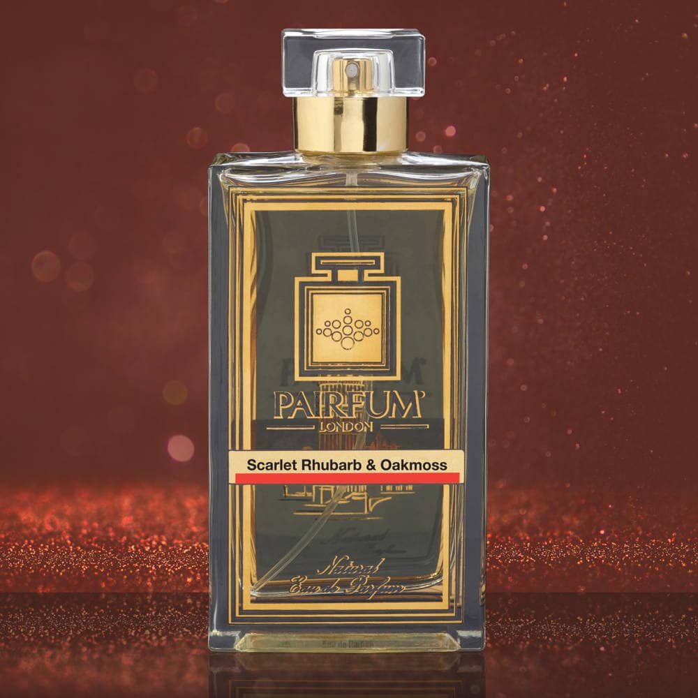 Eau De Parfum Bottle Scarlet Rhubarb Oakmoss Noir Grain