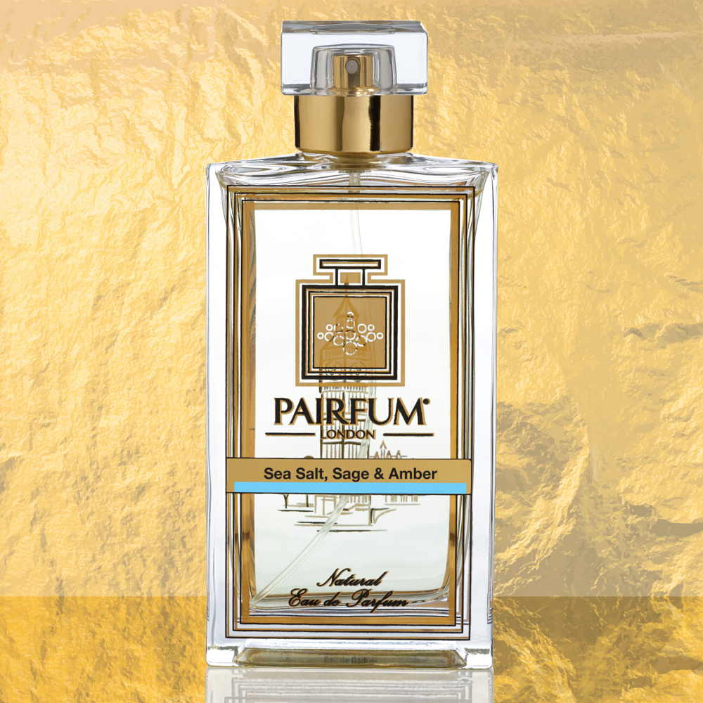 Eau De Parfum Bottle Sea Salt Sage Amber Pure Foil