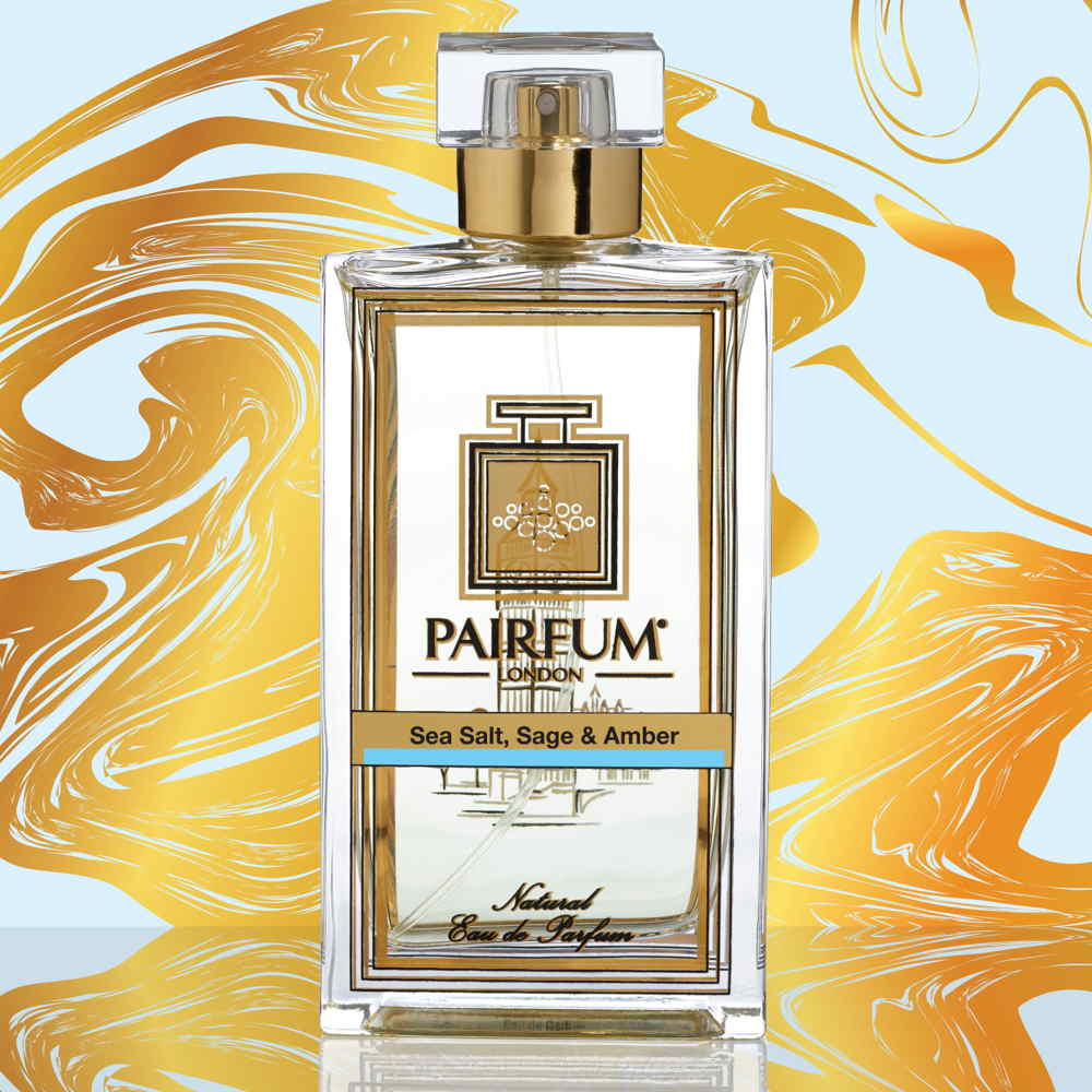 Eau De Parfum Bottle Sea Salt Sage Amber Pure Grain