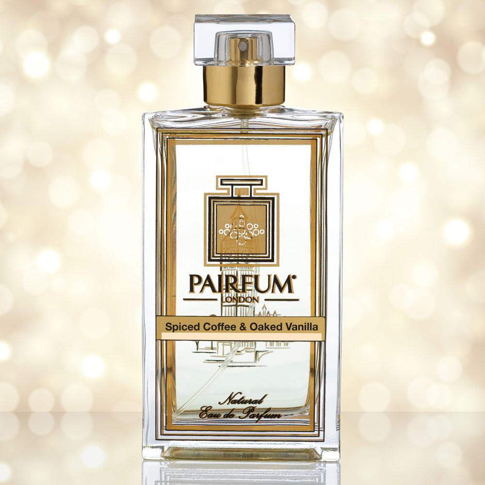 Eau De Parfum Bottle Spiced Coffee Oaked Vanilla Pure