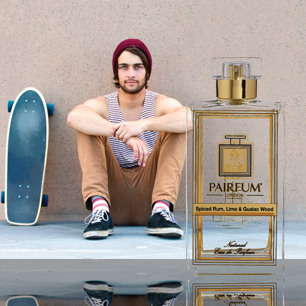 Eau de Parfum Person Reflection Spiced Rum Lime Guaic Wood Man Skateboard 1 1