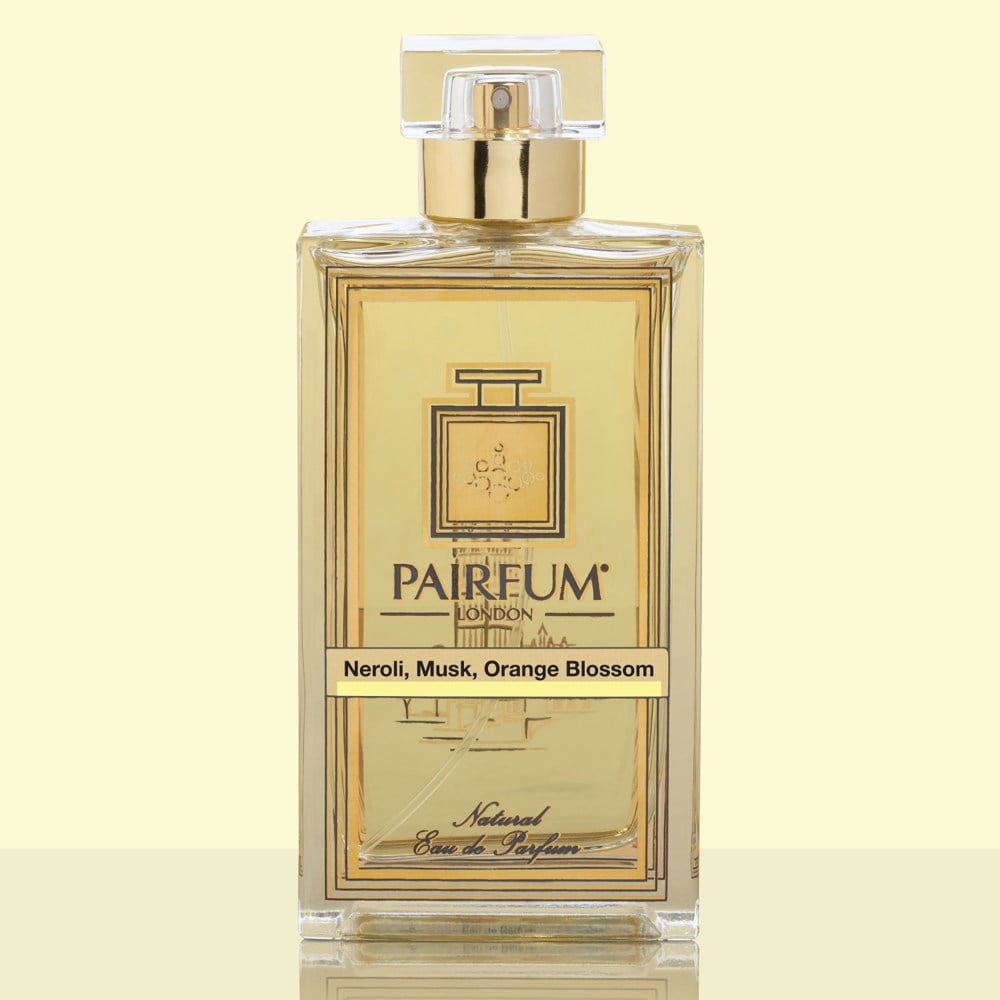 Gold Eau De Parfum Bottle Neroli Musk Orange Blossom