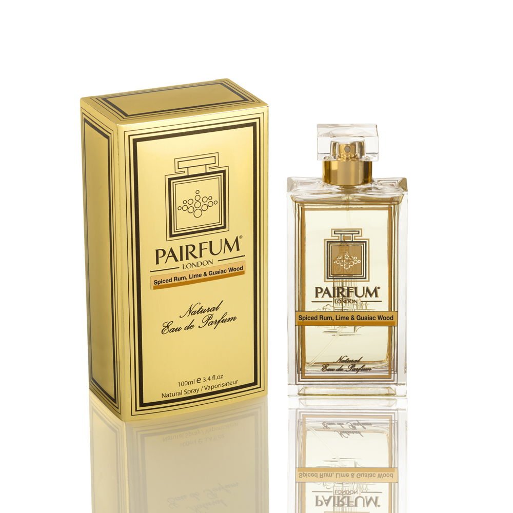 Pairfum Eau De Parfum Gold Bottle Carton Spiced Rum Lime Guaiac Wood
