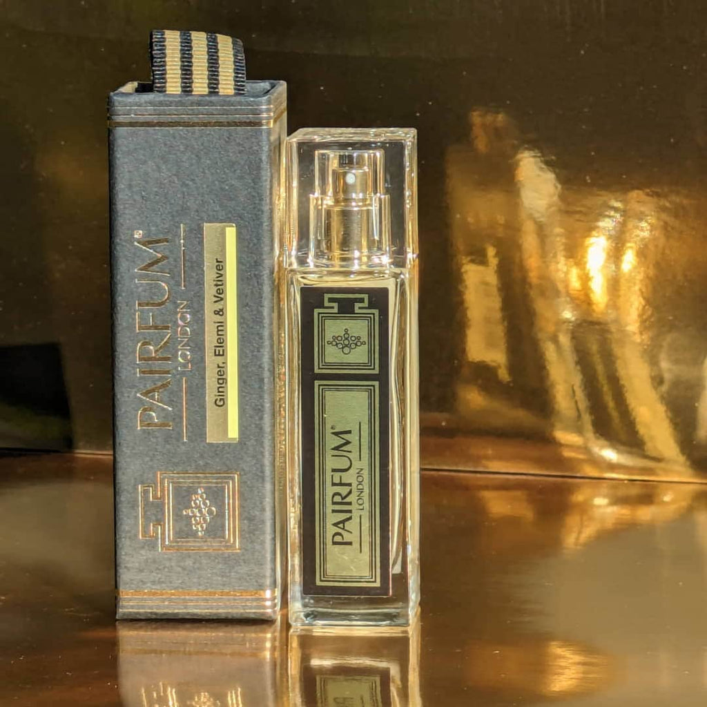 Pairfum Eau de Parfum Intense 30ml Travel Spray Ginger Elemi Vetiver Bottle Box Gold 1 1