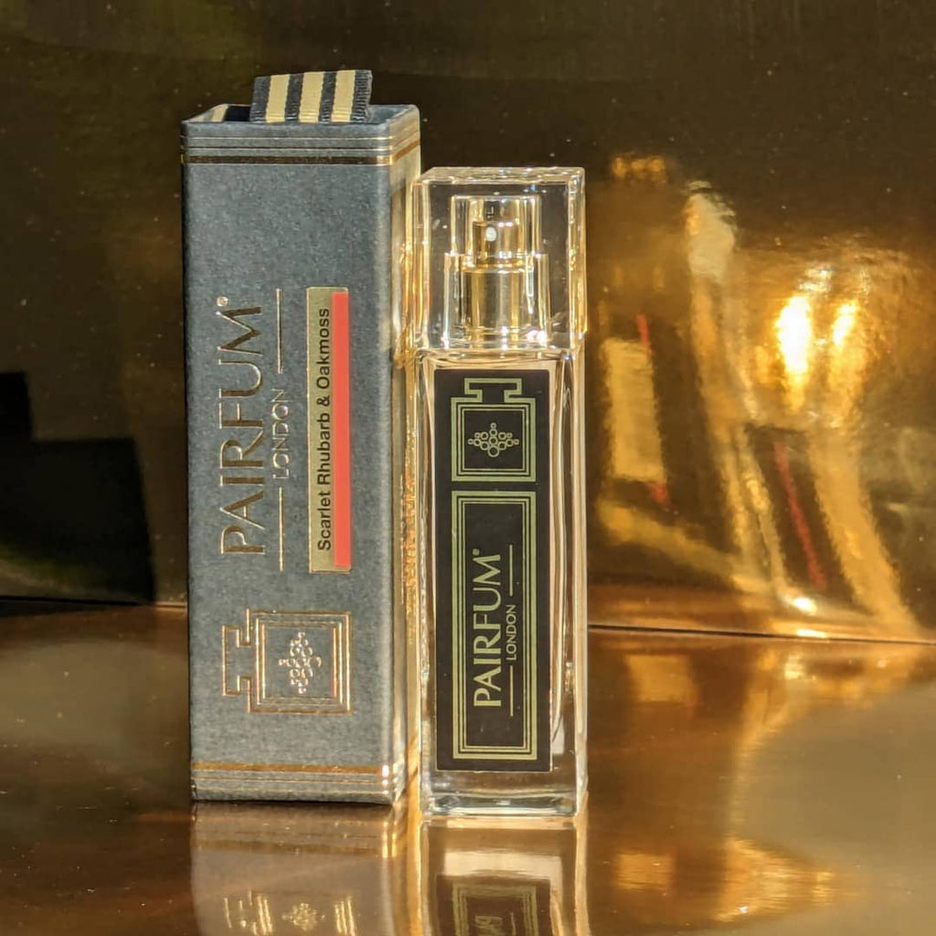Pairfum Eau de Parfum Intense 30ml Travel Spray Scarlet Rhubarb Oakmoss Bottle Box Gold 1 1
