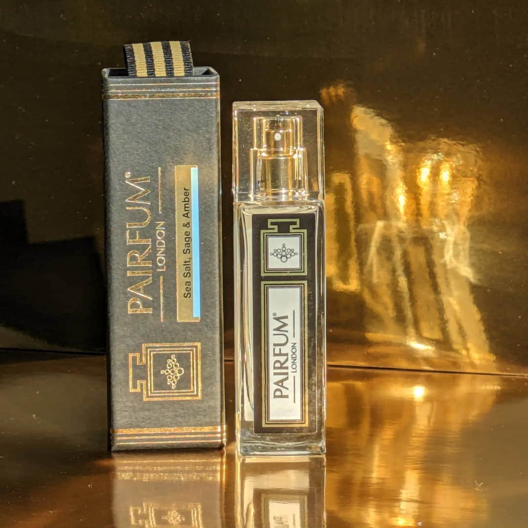 Pairfum Eau de Parfum Intense 30ml Travel Spray Sea Salt Sage Amber Bottle Box Gold 1 1