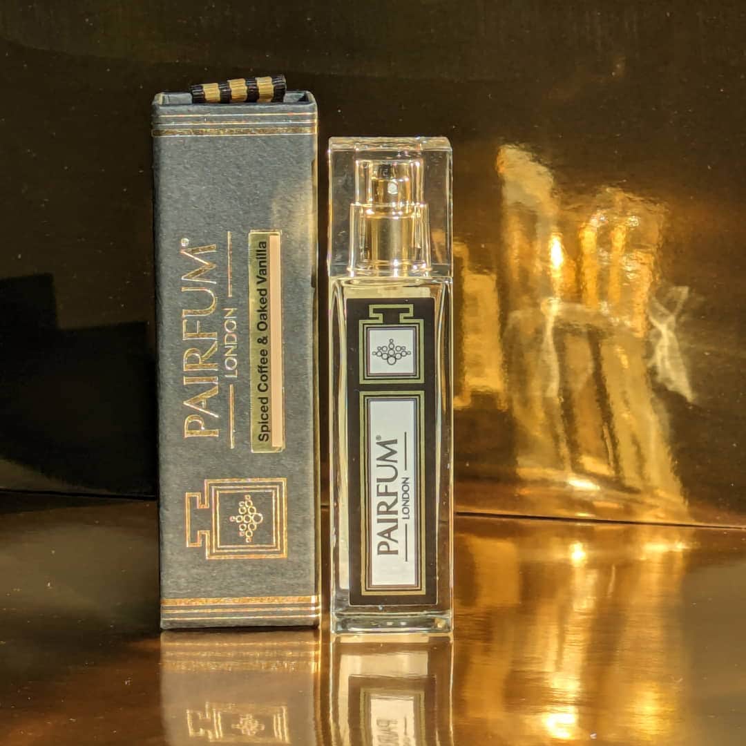 Pairfum Eau de Parfum Intense 30ml Travel Spray Spiced Coffee Oaked Vanilla Bottle Box Gold 1 1