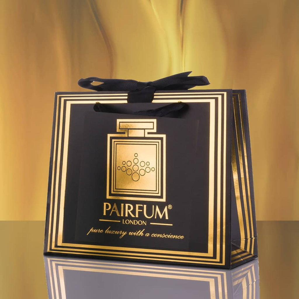 Pairfum Gold Black Luxury Carrier Bag Gift Luxelet Flame