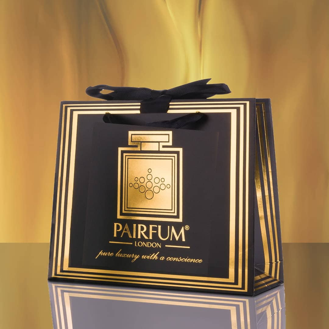 Pairfum Gold Black Luxury Carrier Bag Gift Luxelet Flame