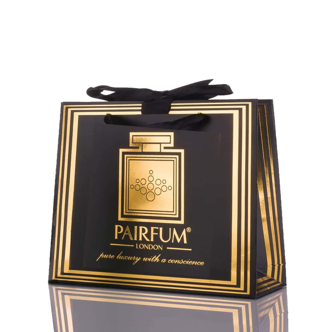 Pairfum Gold Black Luxury Carrier Bag Gift Luxelet White