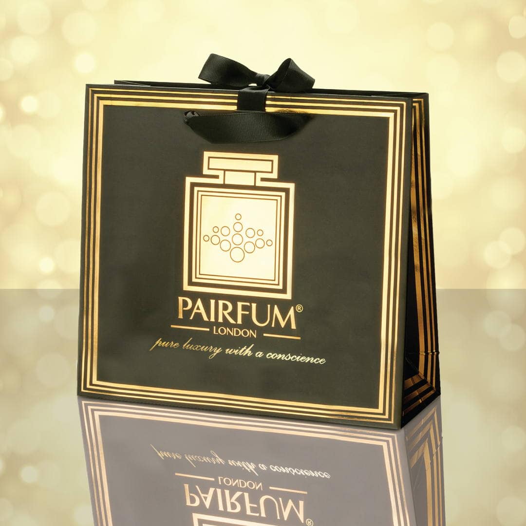 Pairfum Gold Black Luxury Carrier Bag Gift Classic Light