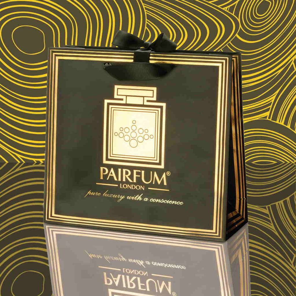 Pairfum Gold Black Luxury Carrier Bag Gift Classic Fluid